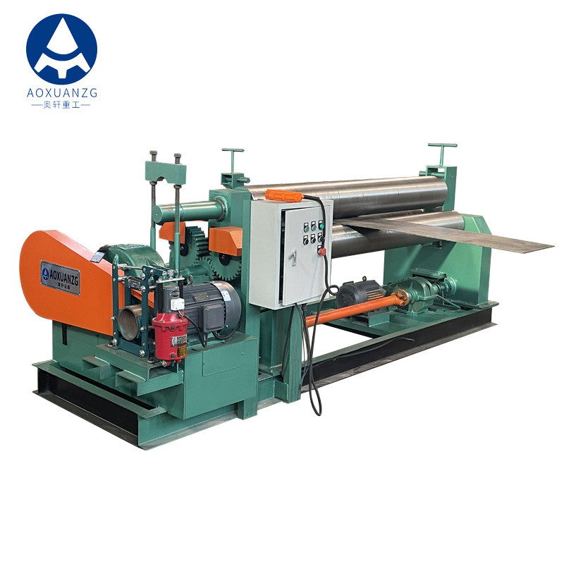 12x2000mm Full Automatic 3 Roller Bending Rolling Machine Electric Solid
