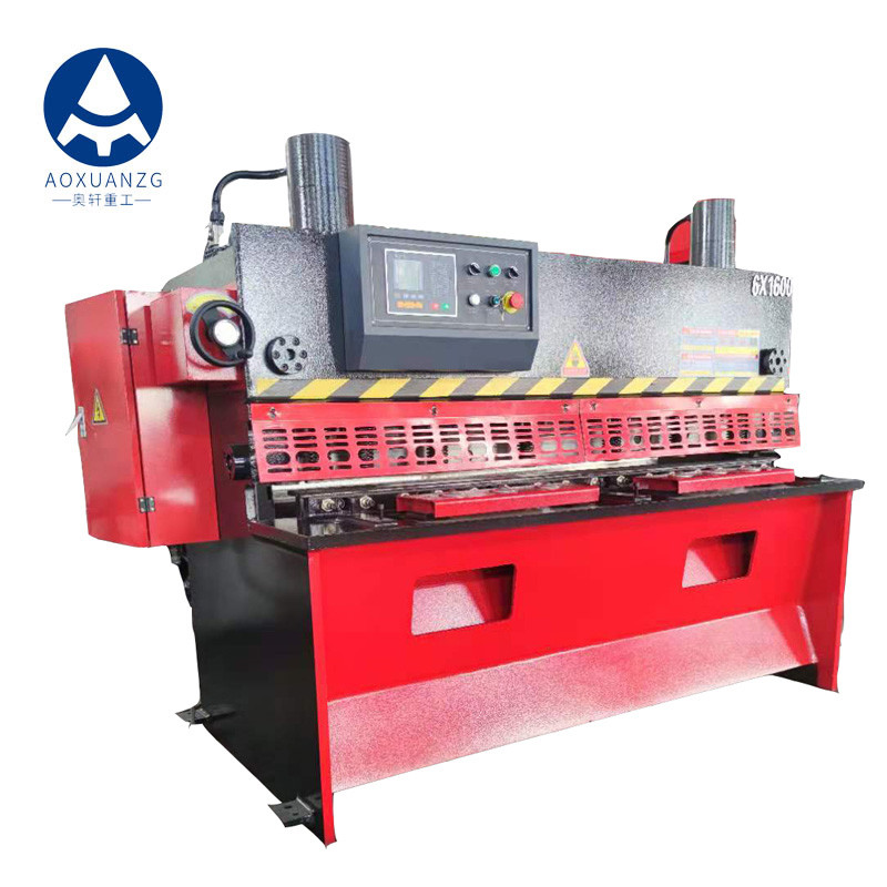 6*1600Mm Heavy Duty Steel Plate , CNC Hydraulic Guillotine Cutter With E21S Controller