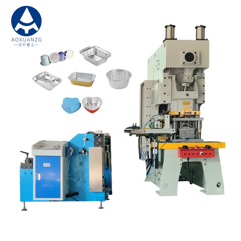 45T Aluminium Foil Stamping Pneumatic Punching Machine For Lunch Container